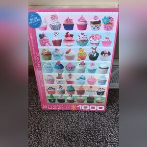 Eurographics Puzzle, Cupcake Celebration, 1000 Pieces, NWT, Recipe Included